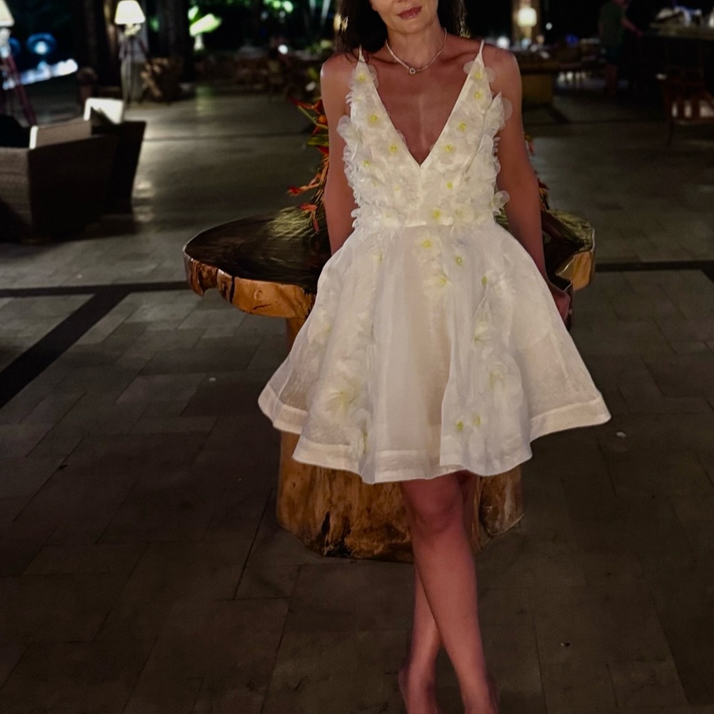 Zimmermann White Floral Formal Dress - Picture 9 of 10